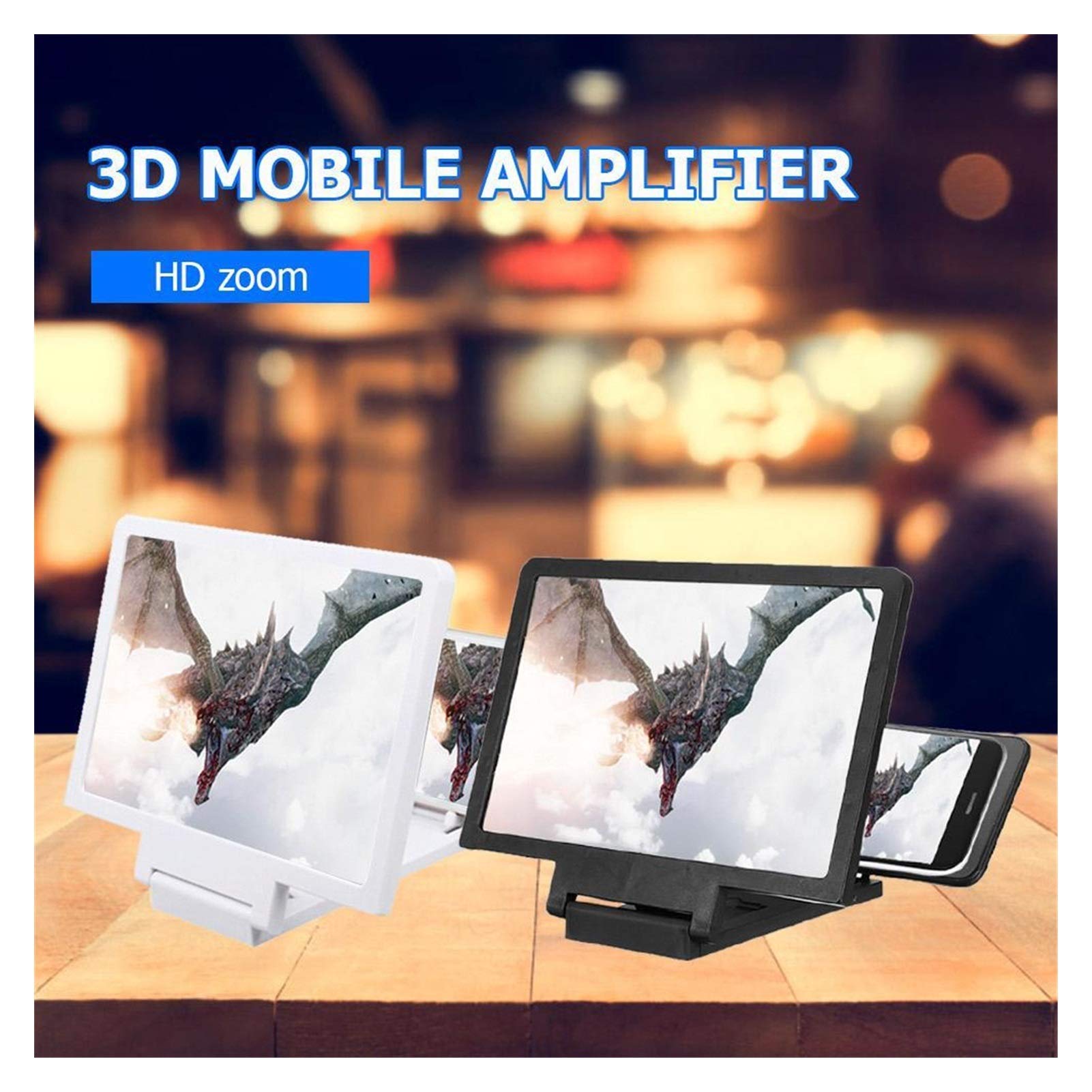 Lente Di Ingrandimento Schermo 2025, Amplificatore 3D HD Per Cellulare, Proiettore Per Smartphone, Con Telecomando, Dimensioni 20,5 X 14,5 Cm