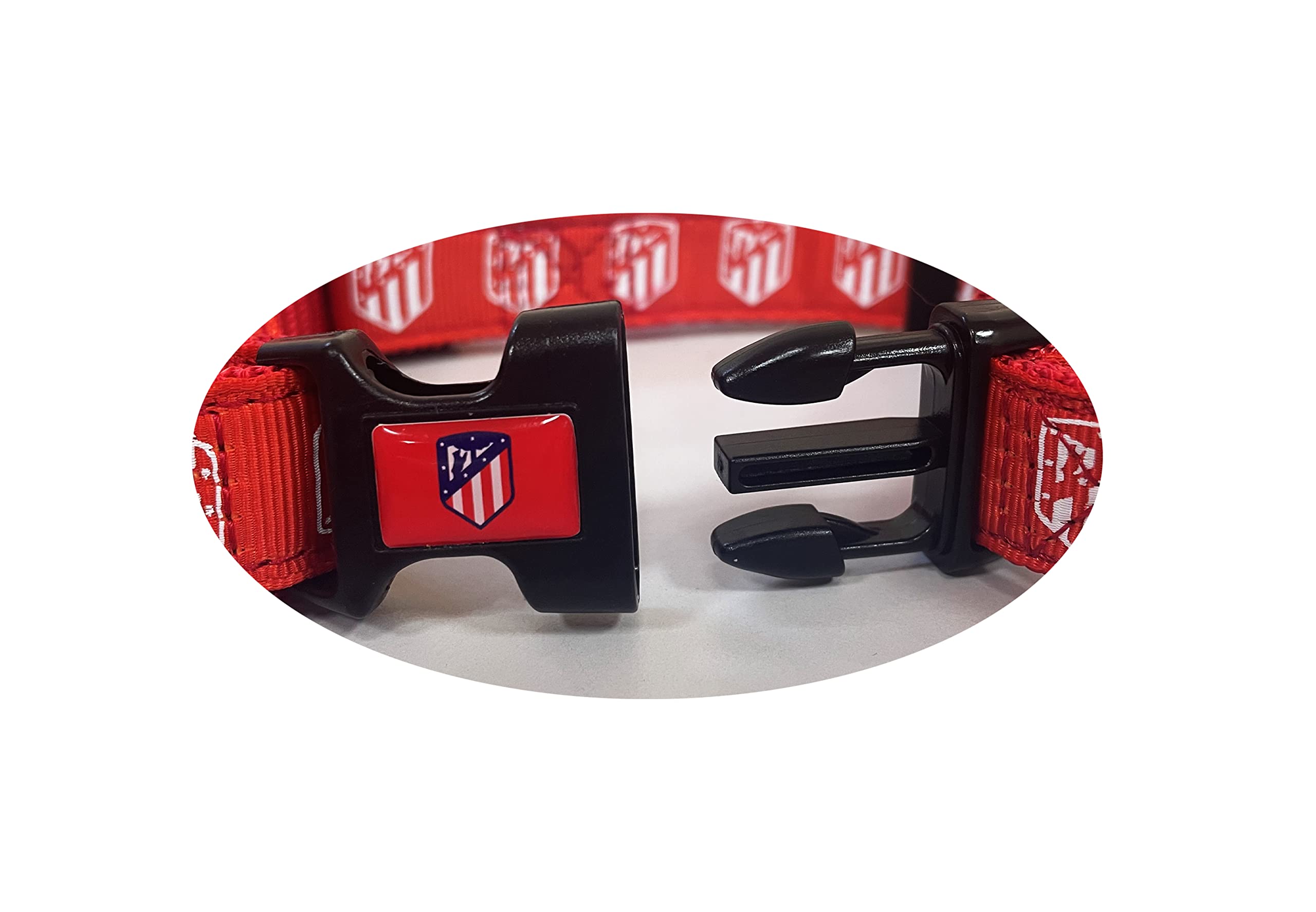 Arnés Para Perro Atlético De Madrid Oficial - Talla L, Transpirable, Ajustable, Con Escudo, Para Perros Grandes