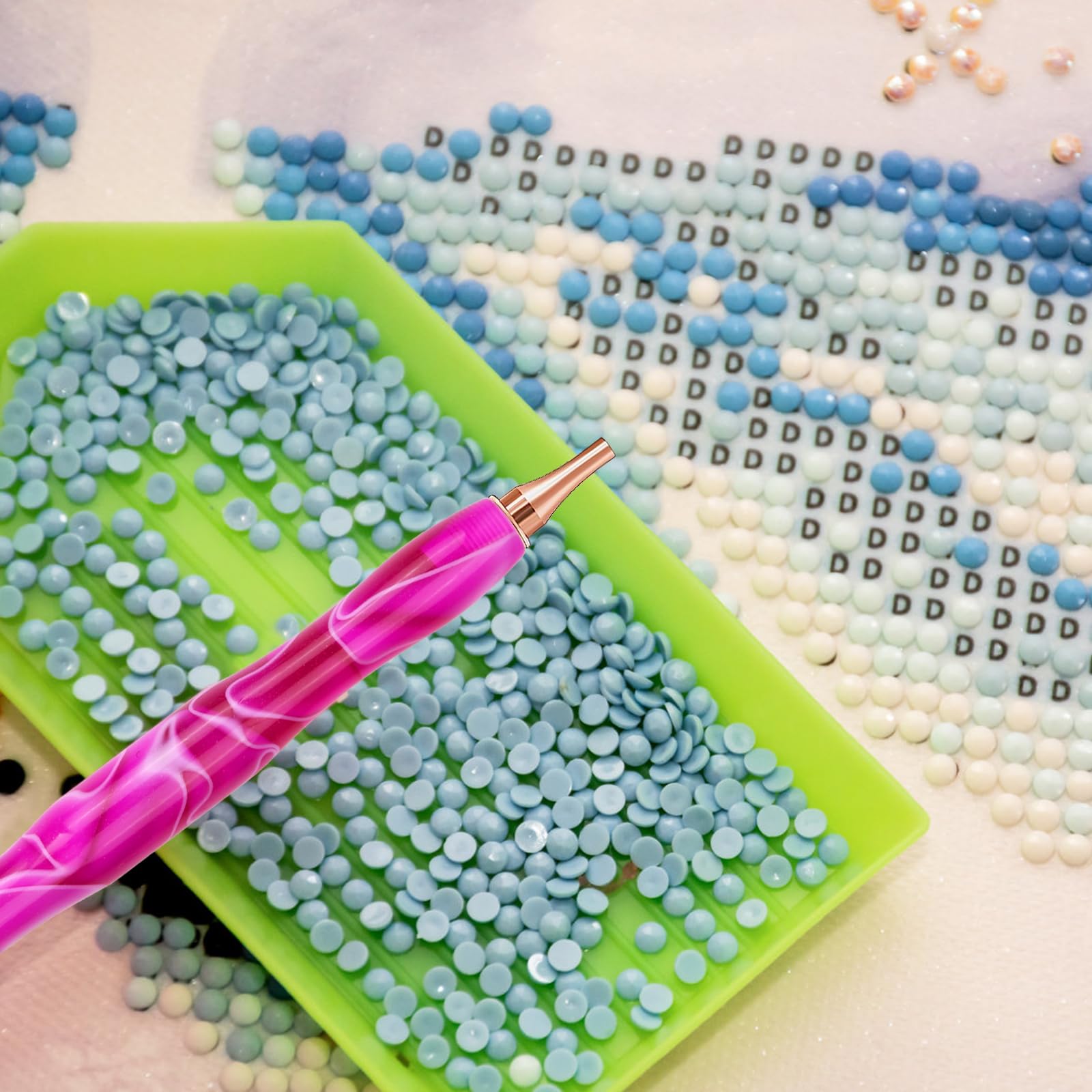 Kit Completo 8 Penne Per Diamond Painting 5D | Accessori Per Ricamo Con Diamanti | Set Fai Da Te - Foto 7