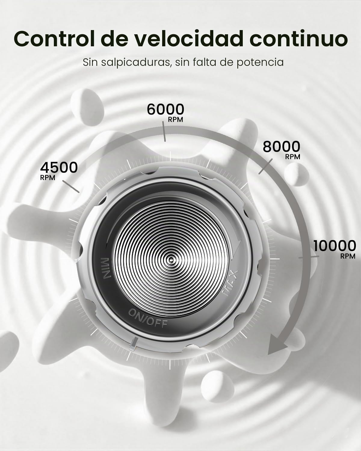 Maestri House Espumador de leche de grado barista, recargable, con control de velocidad continuo, resistente al agua IPX6, microespuma de nivel Latte Art para café con leche y flat white