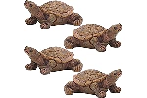 Ceramic Turtles: Mini Ornament Figurines for Bonsai and Fairy Gardens