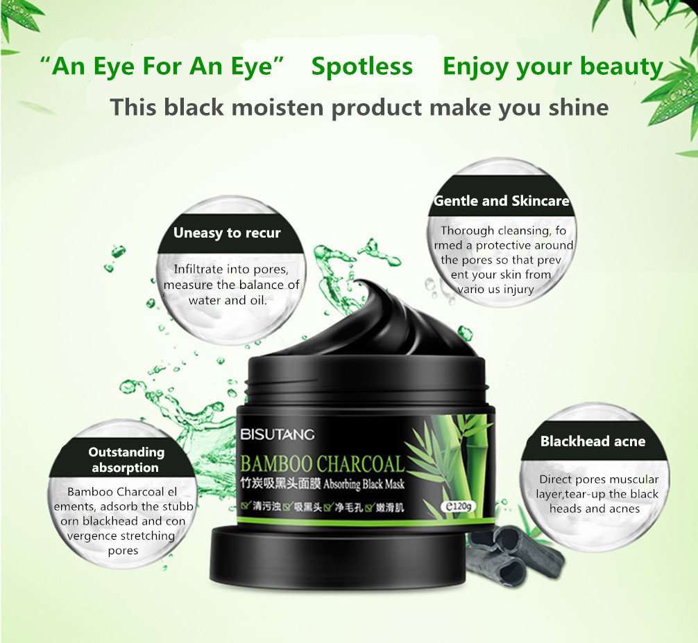Mabox Bamboo Charcoal Deep Clean Mask Remove Peel Off Anti Face Mud Mask