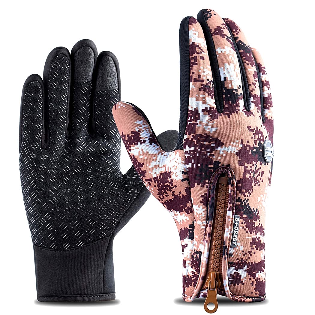 Winter Gloves Warm Nonslip Protective Workout Gloves Touchscreen Work Gloves with Pocket Training Skiing Fitness-image-9