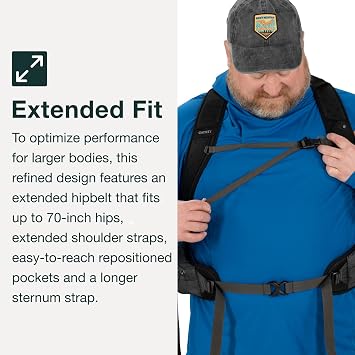 Osprey Talon 22L Men's Hiking Backpack with Hipbelt, Eclipse Grey, S/M, Extended Fit