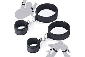 Sex Bondage Wrist & Thigh Cuffs BDSM Bondage Restraints Set for Bedroom Play