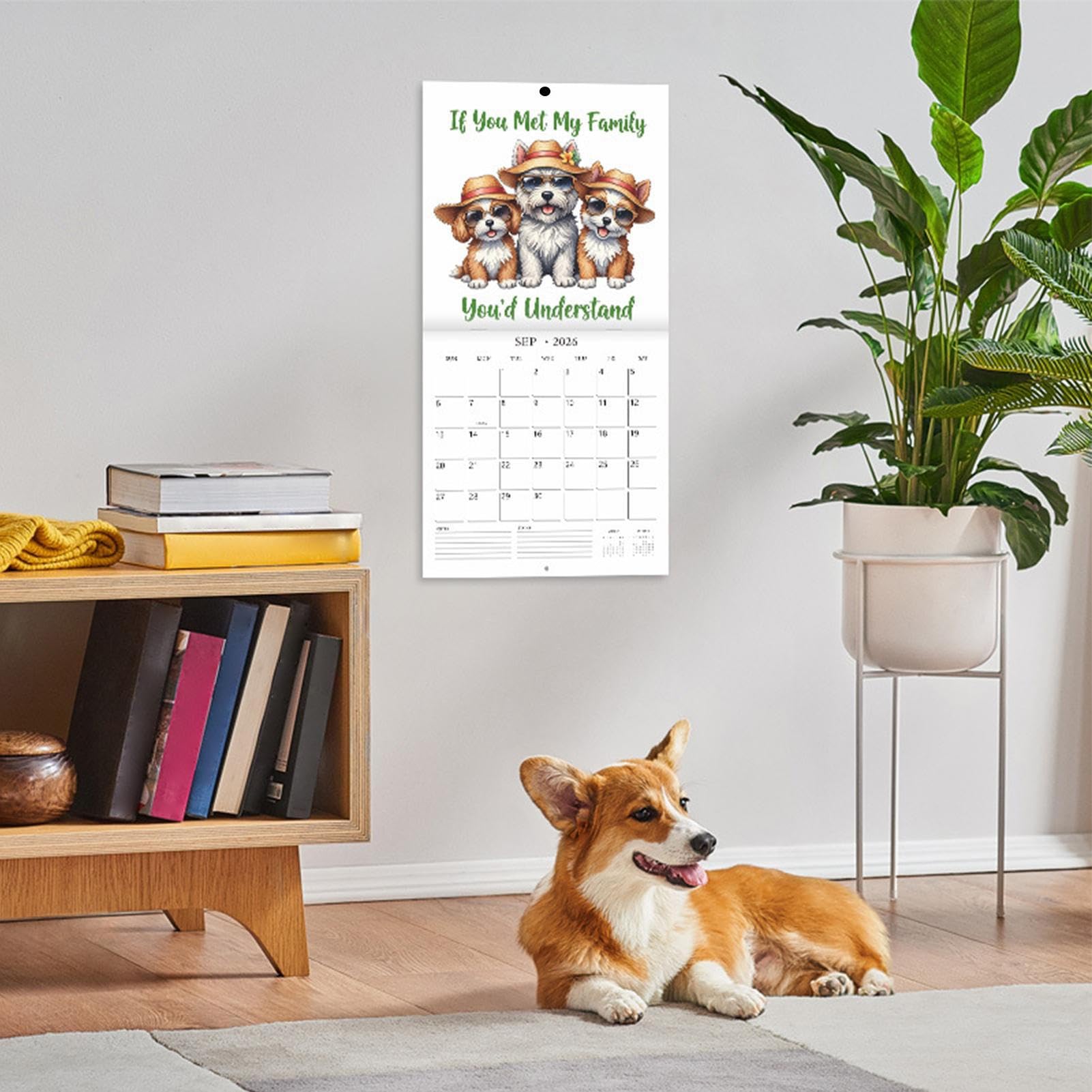 2026 Wandkalender - Witzige Hunde Monatsplaner | Monatsplaner Für Büro Kühlschrank Urlaub Whiteboard Akademisch Zuhause