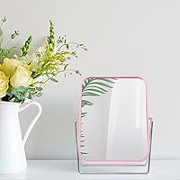 Vista 3 de Beaupretty Espejo cuadrado de escritorio, decoración de mesa, decoración de mesa, espejo en forma de corazón, espejo de mesa, espejo de maquillaje