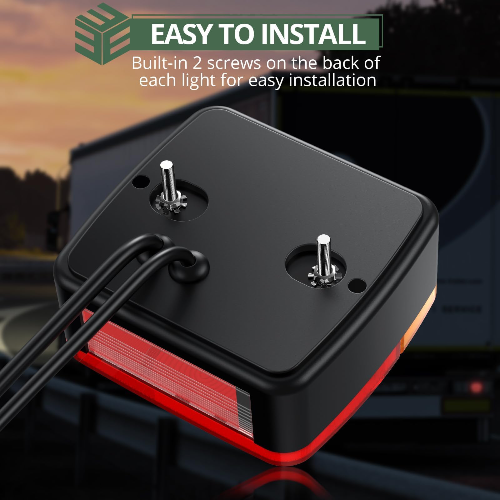 AUTOUTLET Hanger-achterlichten, 12 V, universele achterlichtenset, aanhanger, 7-polige stekker, 7,5 m kabel & E11-gecertificeerd, waterdicht IP65, personenauto, vrachtwagen, achterlicht verlichting