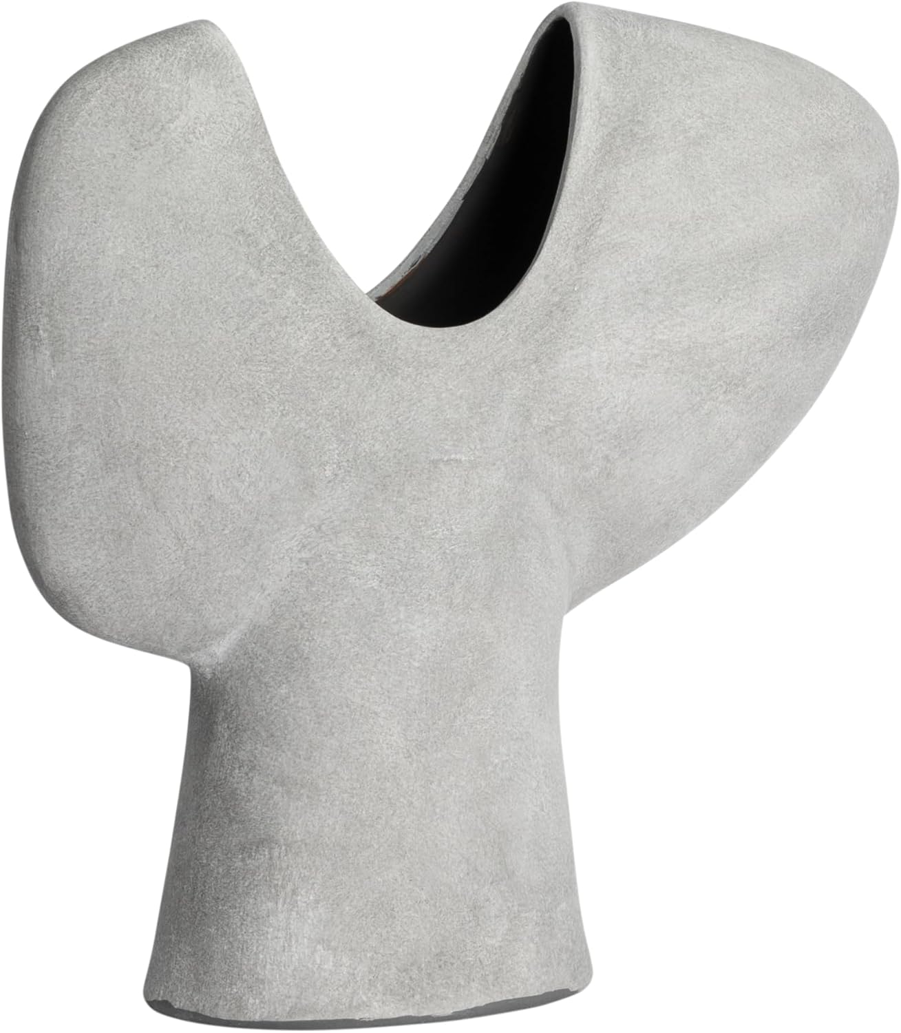 Bloomingville Modern Terracotta Abstract Vase, Grey