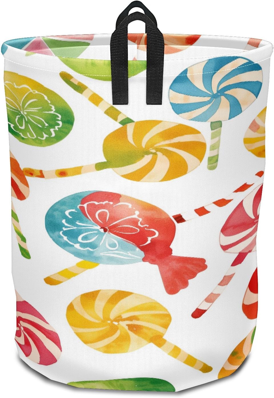 Candy Christmas Large Laundry Hamper Foldable Waterproof Dirty Clothes Basket Dorm Clean Laundry Baskets