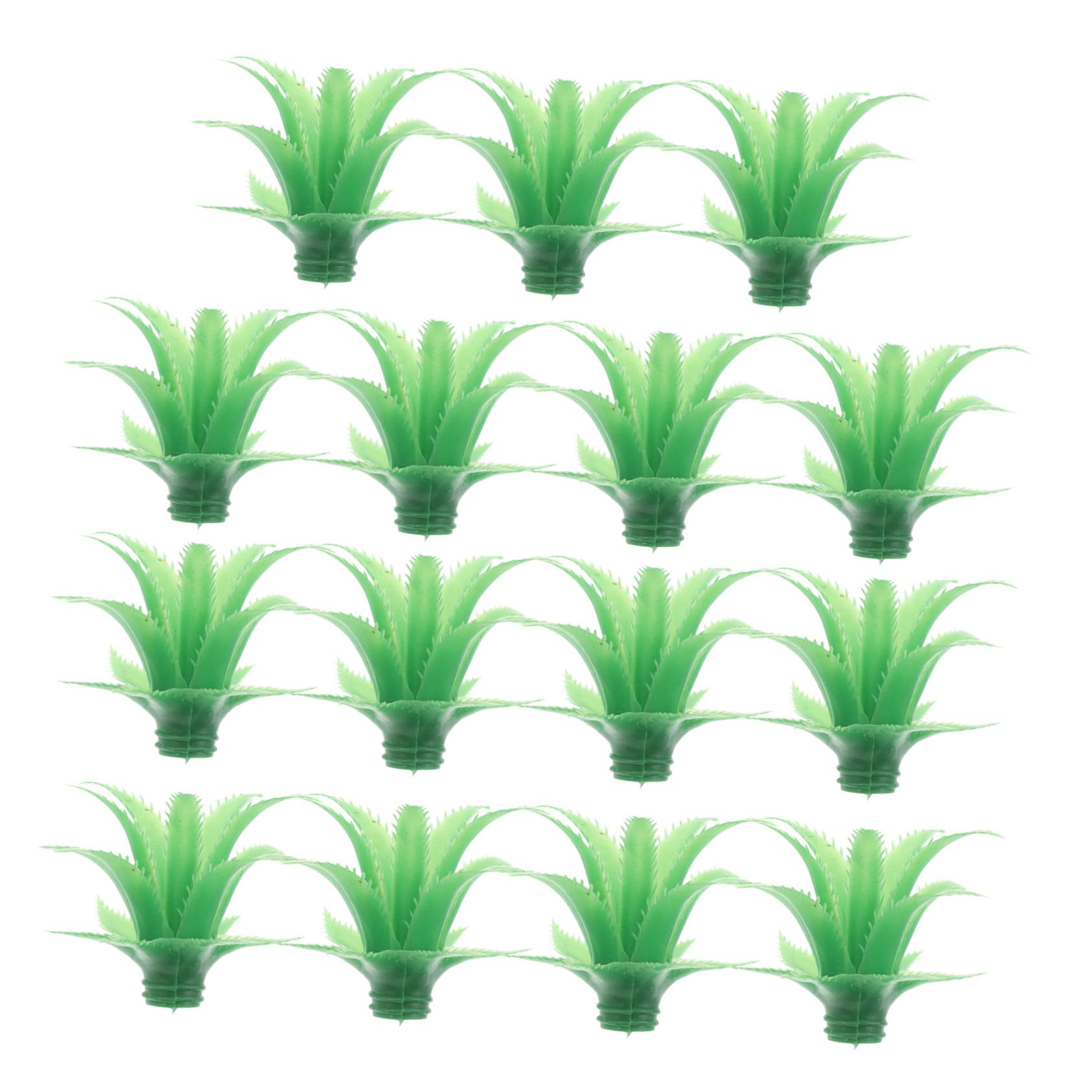ABOOFAN 75 Piezas Hojas De Piña Simuladas Hojas De Flores Artificiales Verde El Plastico