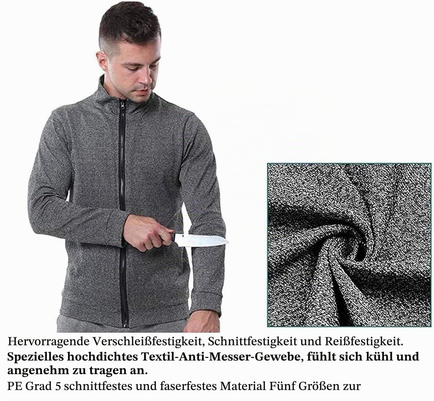 Stichsichere Kleidung,Stichschutzkleidung Mit 5 Stufen,Sicherheitswesten,Taktische Jacke,Schnittschutzkleidung,Schnittfeste Kleidung Für Polizei-Und Sicherheitspersonal,Stichfeste Kleidung XL