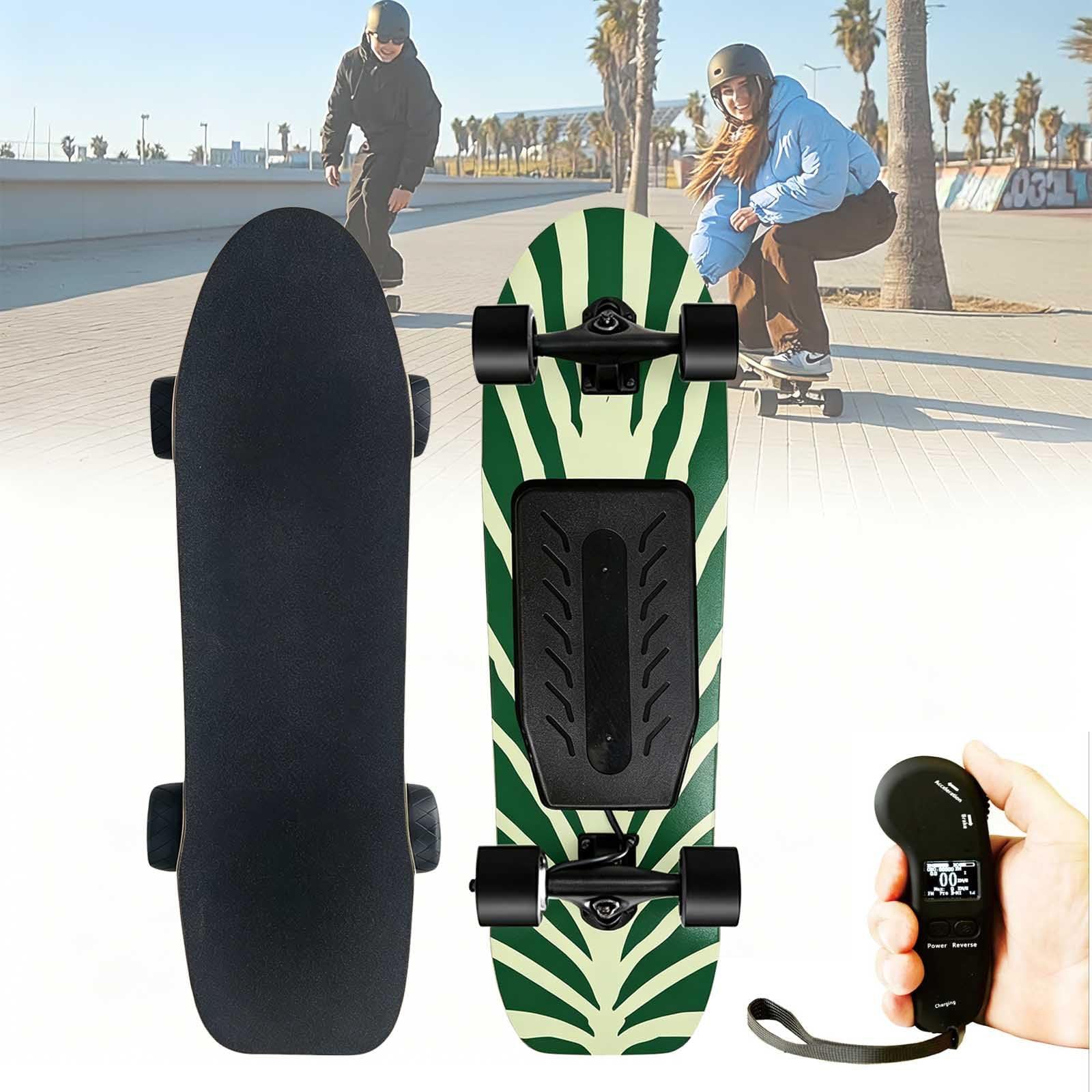 aallwwsso Electric Skateboard With Remote, Electric Longboard Skateboard For Adults & Teens, Single/Dual Motor Skateboard, 24/45 Km/H Top Speed, 4 Speed Modes, All-Terrain Longboard dualdrive-A
