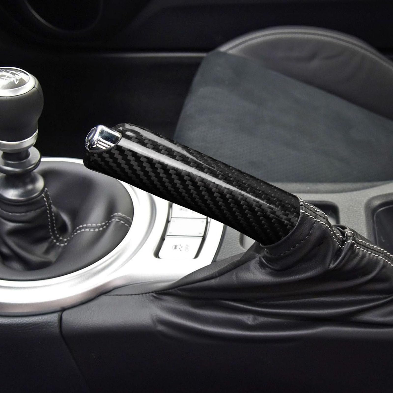Osłona hamulca ręcznego z włókna węglowego do Subaru BRZ Toyota 86 Scion FR-S