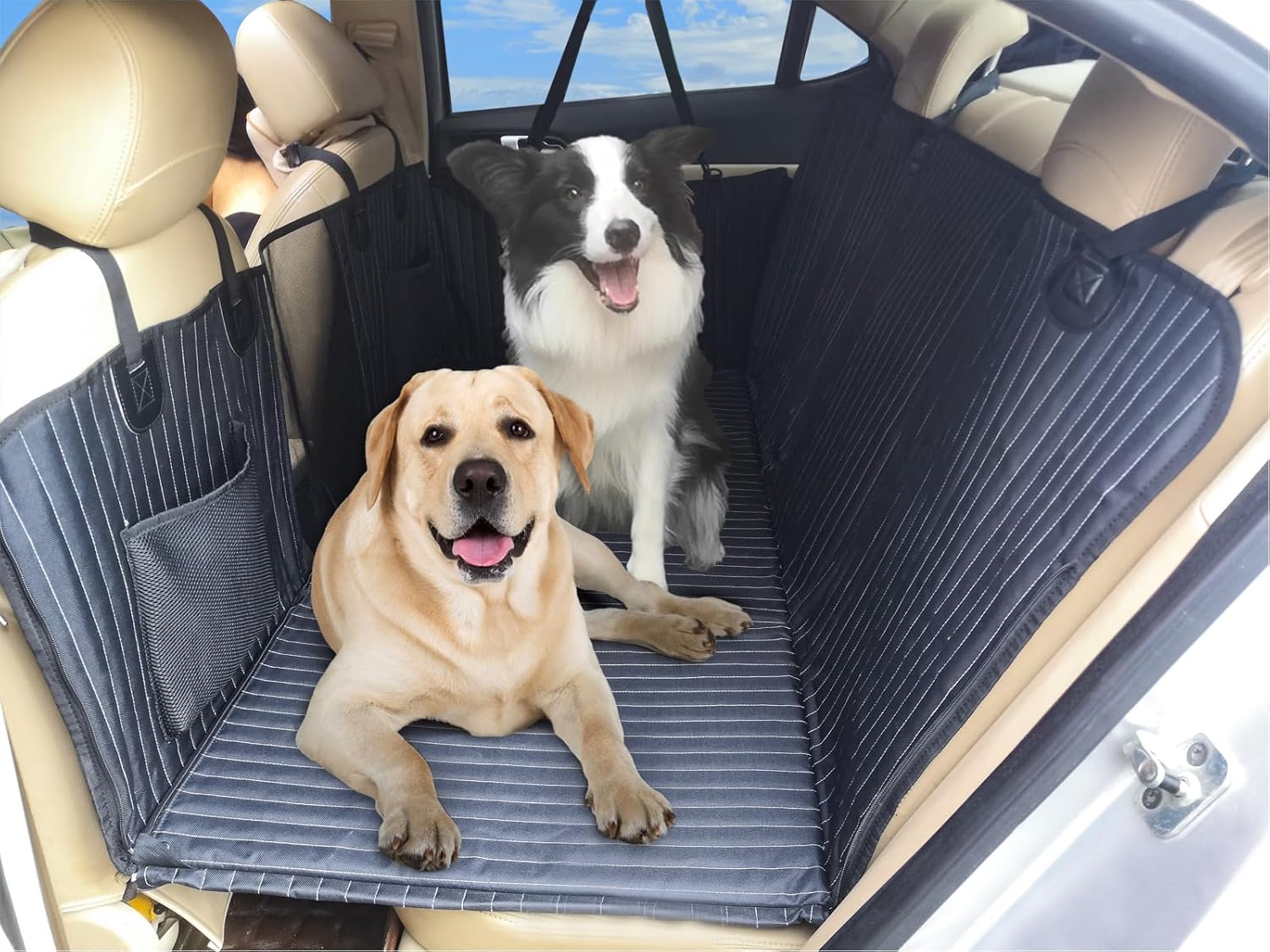 YMETECH Back Seat Extender for Dogs, Dog Car Seat Cover