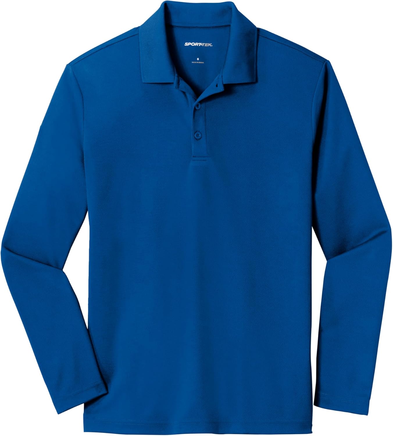 SPORT-TEK Unisex PosiCharge RacerMesh Long Sleeve Polo | Collared Shirt for Men & Women, Casual Fit Top for Work & Golf