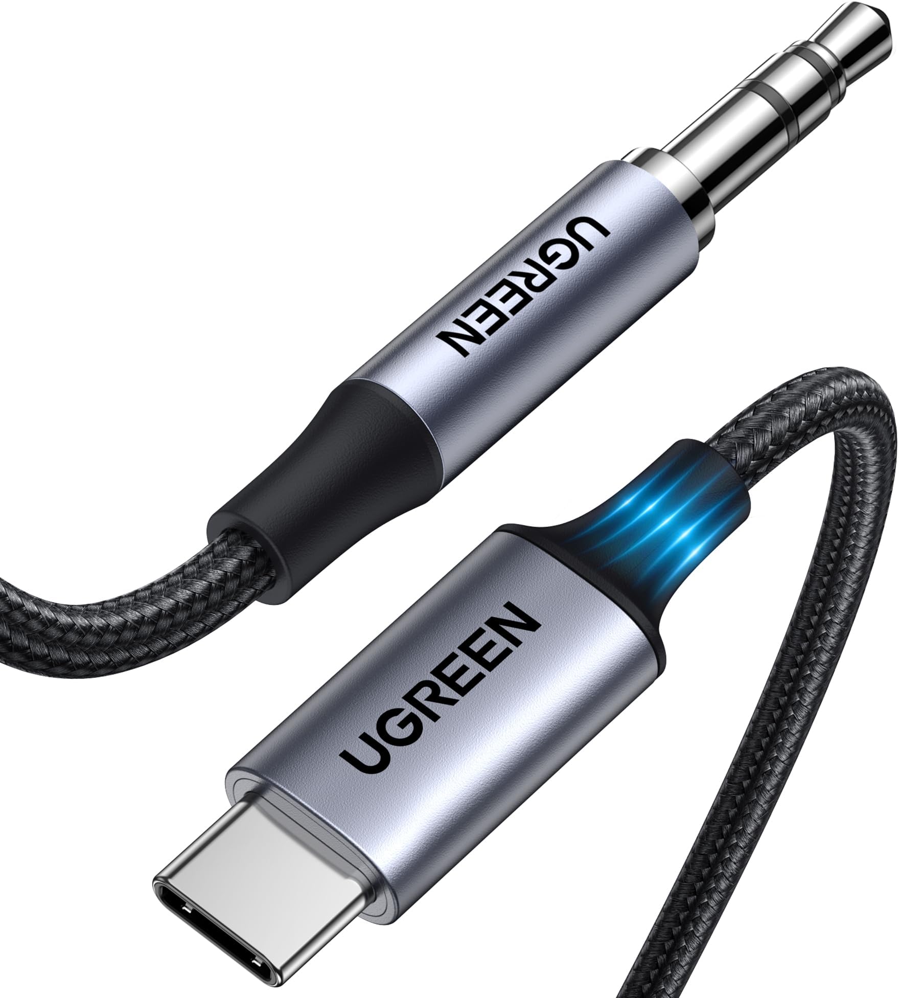 UGREEN USB C to Aux Cable 3.3FT DAC Type C to 3.5mm Headphone Audio Adapter Hi-Fi Stereo Male Car Auxiliary Compatible with iPhone 17 Pro Max 16 Pro 15 Galaxy S25 S24 Ultra A56 iPad Pixel 10/9 (1M)