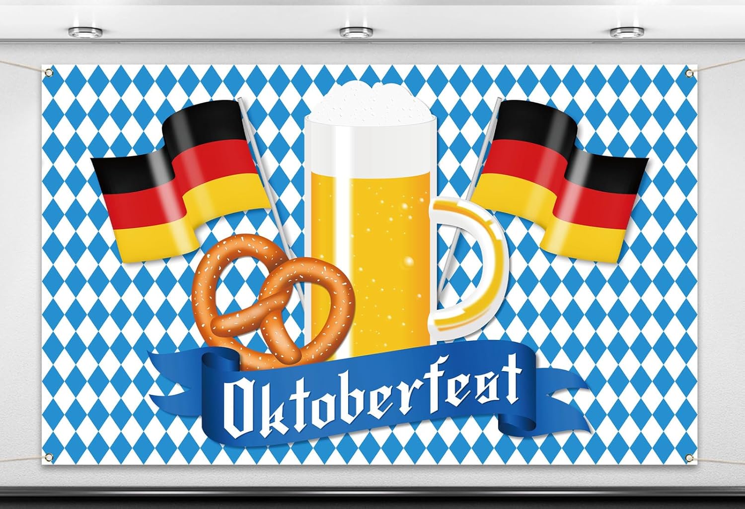 Amazon.com : Nepnuser Oktoberfest Decoration Photo Booth Backdrop ...