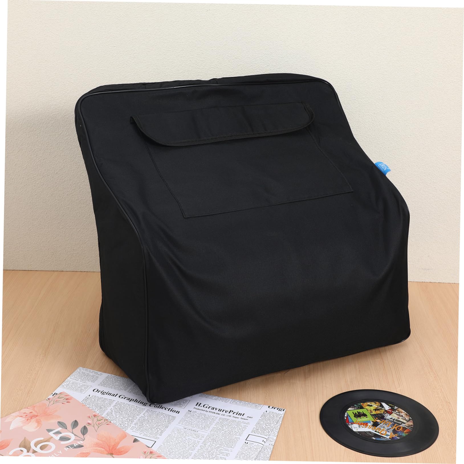 Borsa per Fisarmonica in Oxford Nera, Custodia Imbottita | Fisarmonica 48-120 Bassi, Tasca Esterna Multifunzione, Facile da Trasportare
