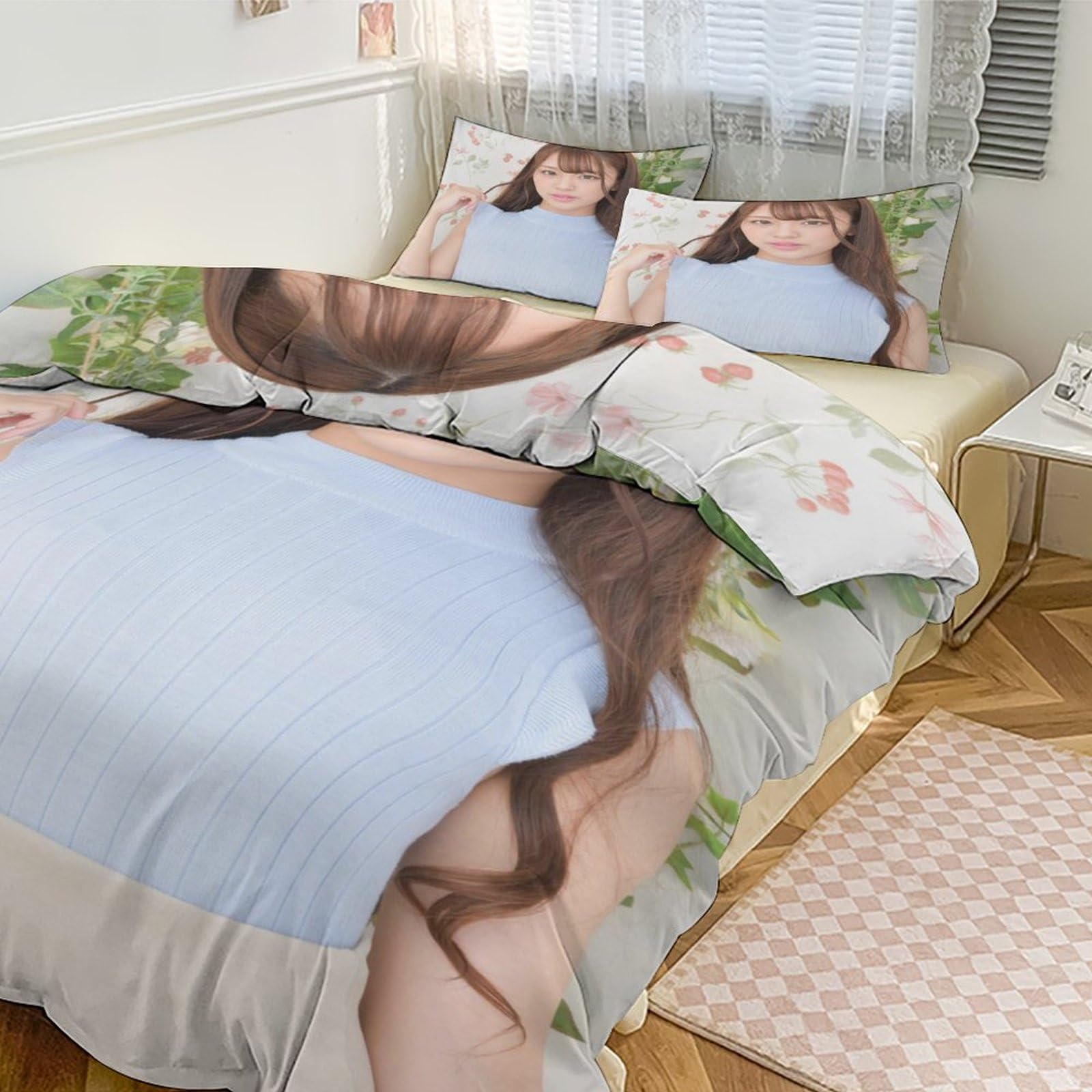 Amazon｜木下ひまり 布団カバー 3点セット 寝具カバー 枕カバー 