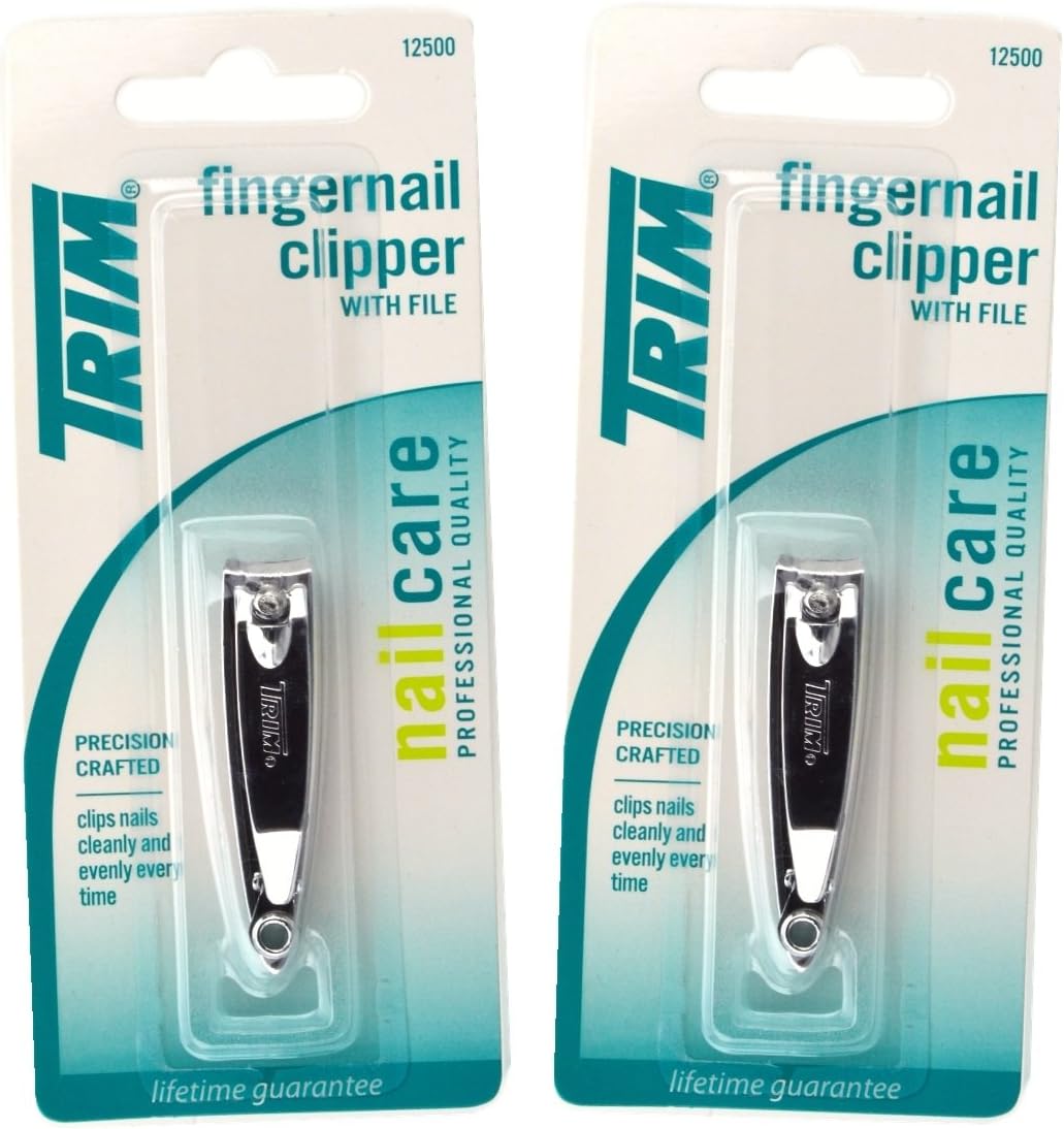 Fingernail Clipper, with File. 2-pack.