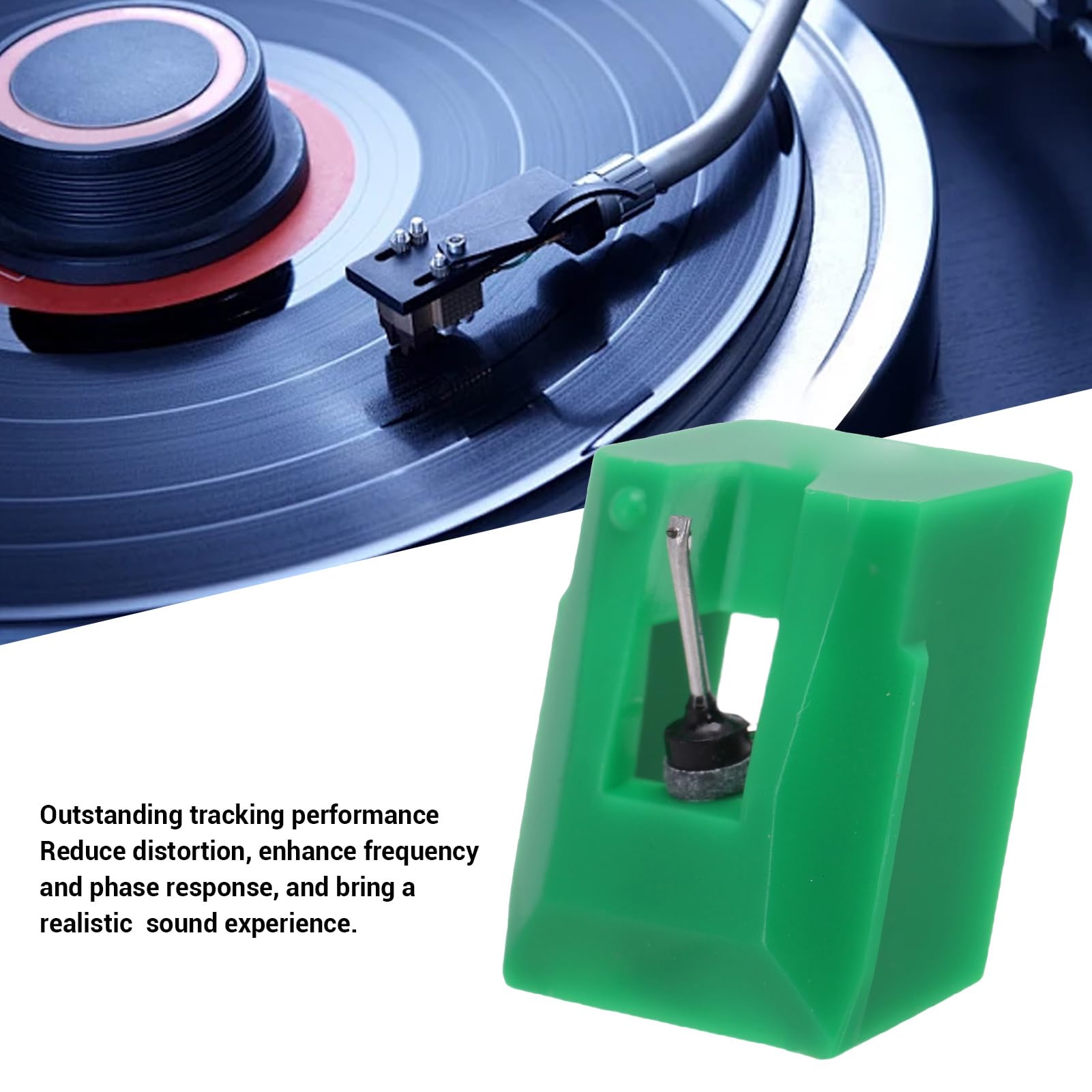 Lápiz óptico de Repuesto para Tocadiscos AT93 AT95 AT3400 Diseño Verde de Alta Compatibilidad para Entusiastas de la Música