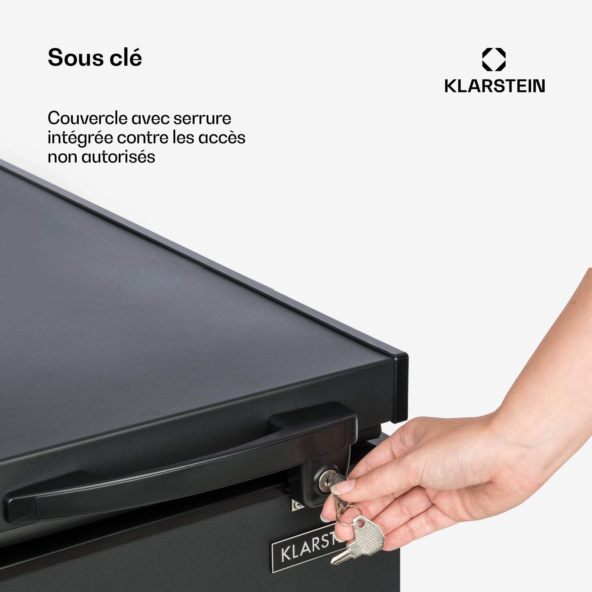 Klarstein Mini Congélateur Armoire 51L, Petit Congélateur pour Chambre Maison, Panier, Économe en Énergie
