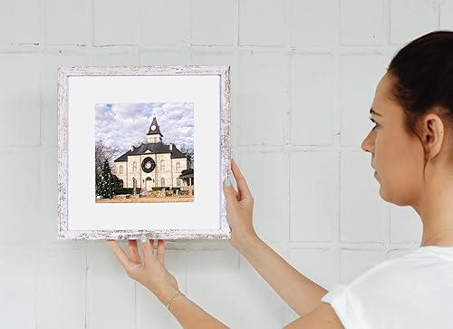 Miniatura 7 de Marcos de fotos de 12 x 12 pulgadas con paspartú para 8 x 8 pulgadas, juego de 9 marcos de fotos cuadrados de 12 x 12 pulgadas, juego de marcos de