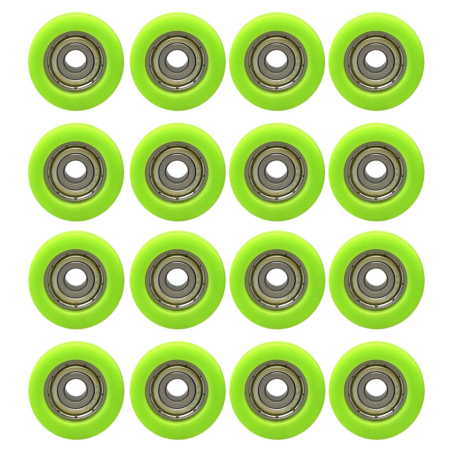 Geavonyg 16 Pcs Of 16 Easy Installation Alloy Sliding Track Rollers For Quiet Movement On Door And Cabinets Quiet Sliding Disks