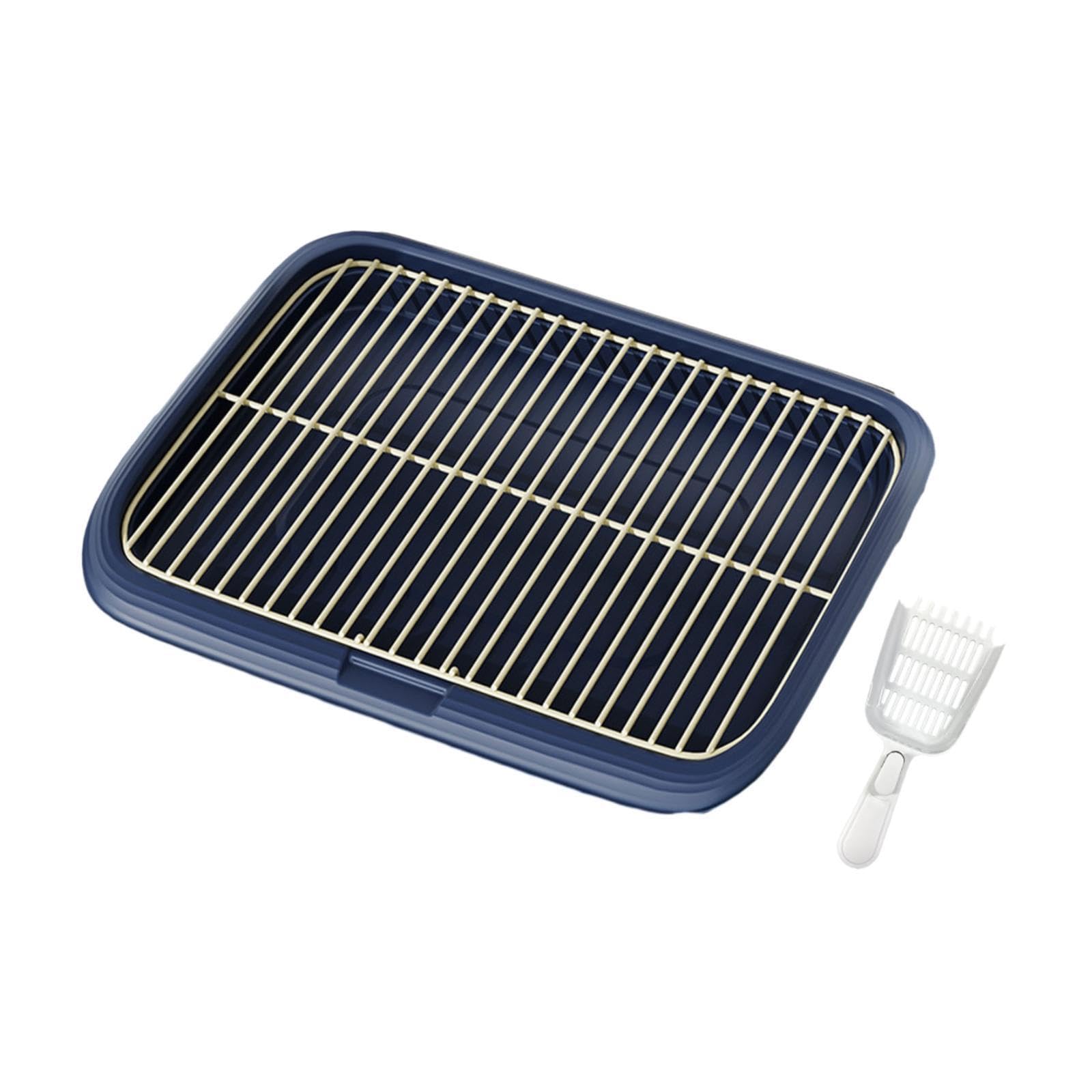 Bandeja para IR al baño para Perros con, Azul Oscuro, SG | que proporciona estabilidad para el entrenamiento de cachorros en interiores y exteriores. Bandeja de entrenamiento para ir