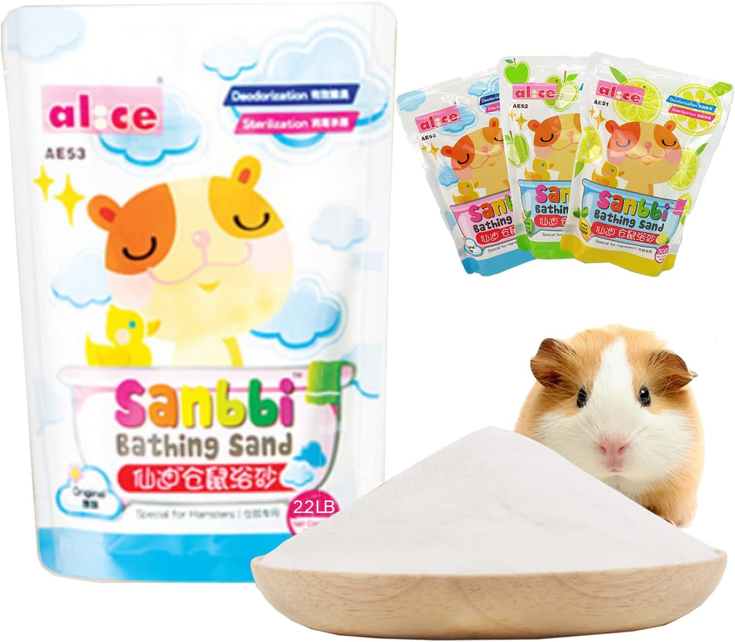 JAYCCON Hamster Bath Sand Cleansing Potty Litter Sand Dust