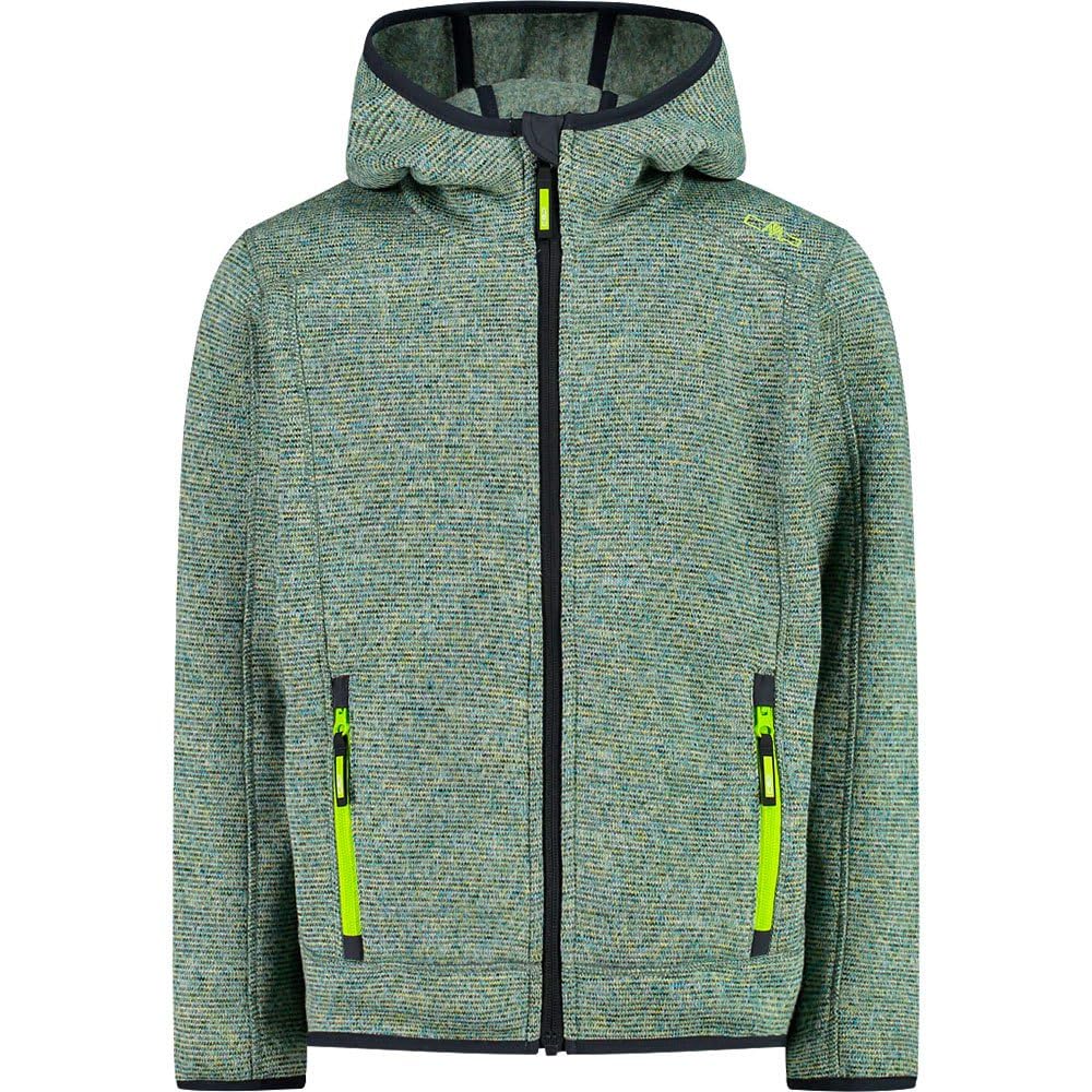 CMP - Kid Jacket Fix Hood, Acid-Anthracite, 98