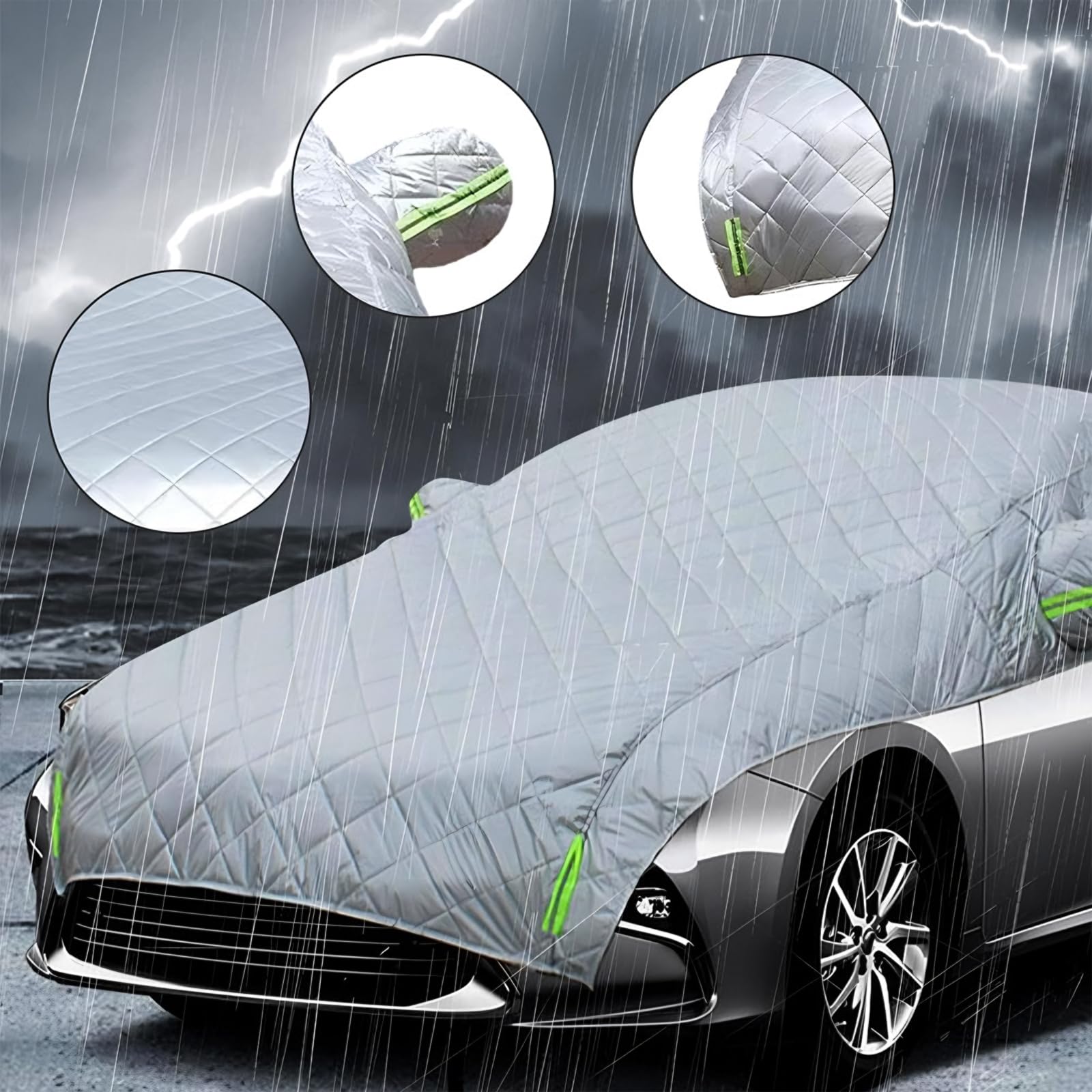 thumbnail: Autohoes Tegen Hagel En Sneeuw – Waterdichte Afdekking Voor Auto’s, SUV’s En Hatchbacks