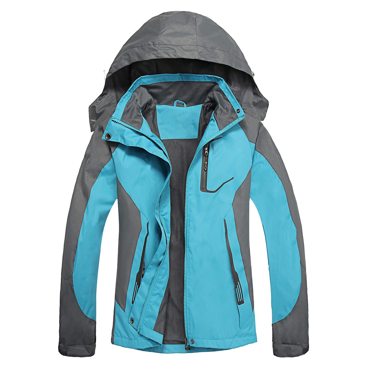 LHHMZWomens Windproof Hiking Jacket Lightweight Breathable Waterproof Outdoor Softshell Casual Coats with Hood