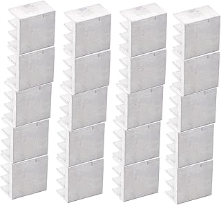 11 * 11 * 5mm Mini Aluminum Heatsink Power Module Heat Sink Module Cooler Fin Heat Radiator Board Cooling for PC Power IC (20pcs)