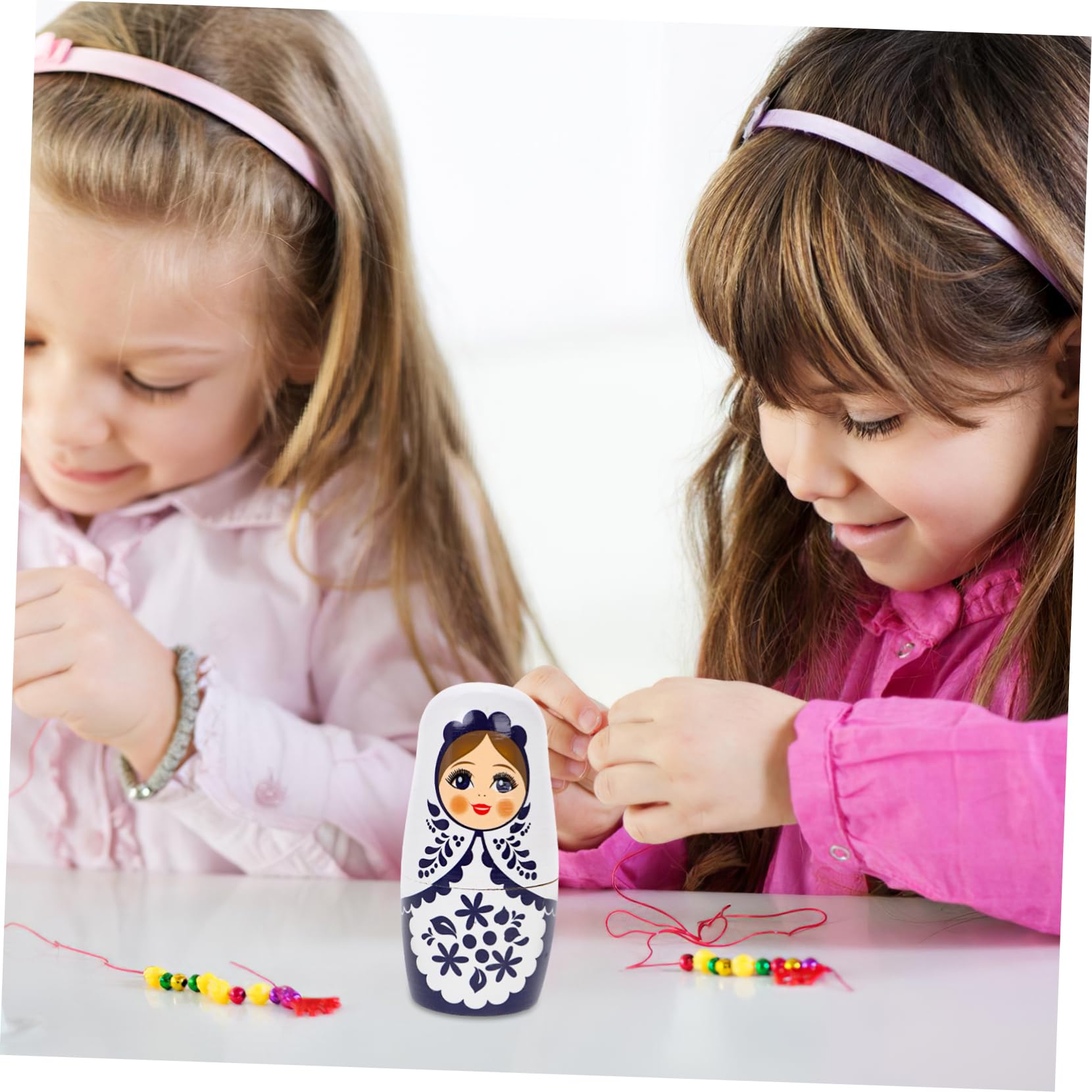 ifundom 1 Juego Matrioska Figura De Anidación Rusa Muñeca Rusa Hecha a Mano Muñecas De Anidación Matryoshka Muñecas Rusas Matryoshka Ruso Muñeca De Anidación Matryoshka De Madera