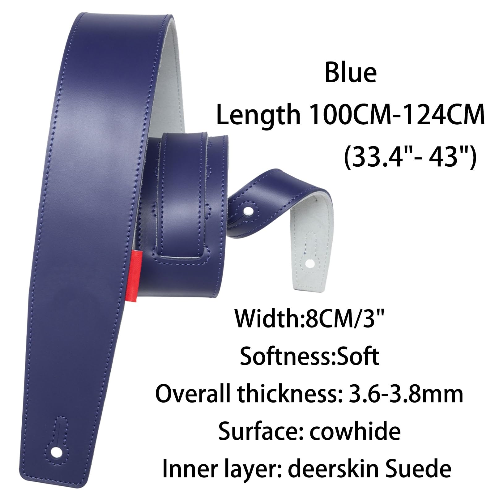 Tracolla Per Chitarra Tracolla blu Tracolla per basso Ukulele Mandolino Tracolla per banjo Tracolla per strumento Tracolla per chitarra acustica Cintura per chitarra acustica Strumento a corda per chi