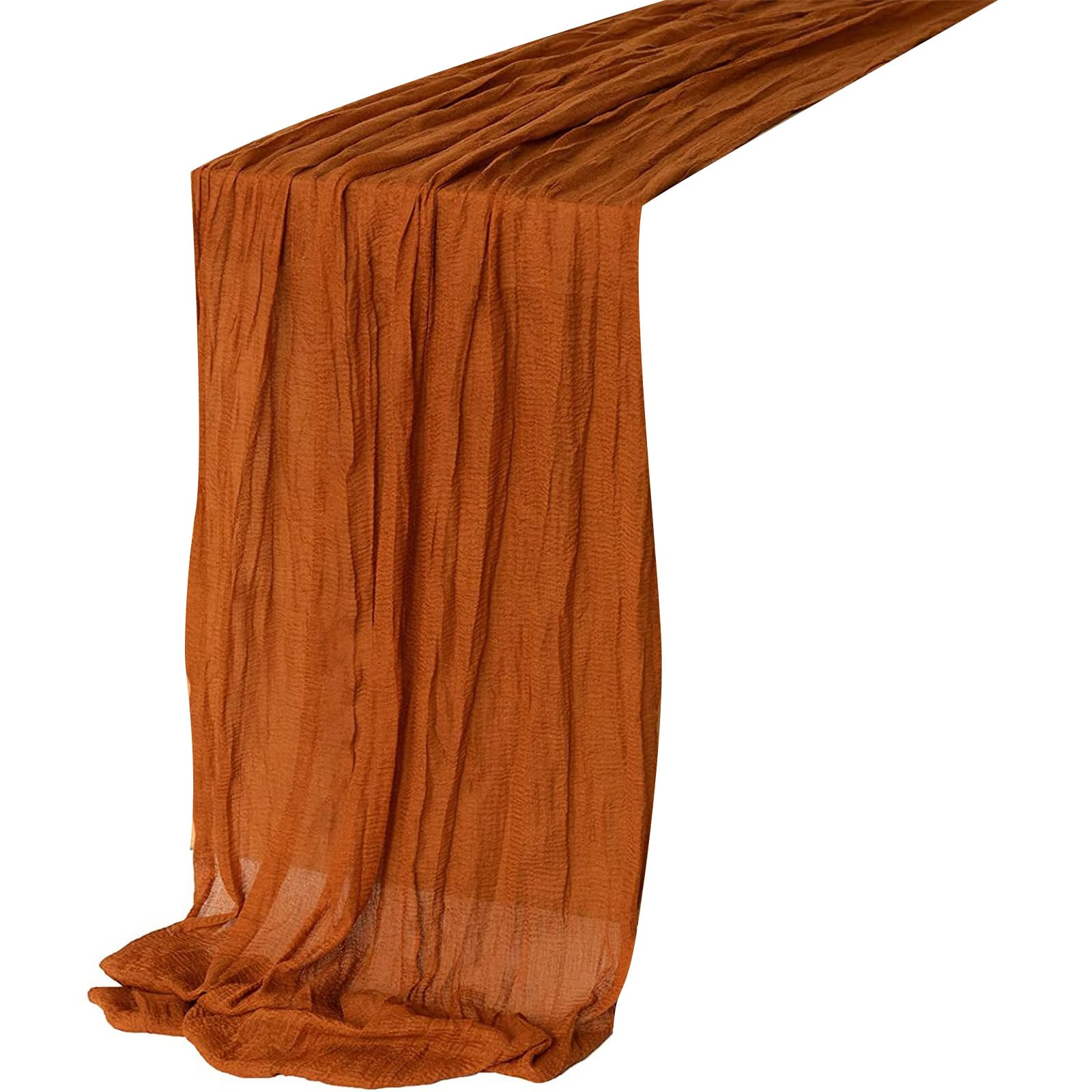 Table Runner Gauze Tablecloth 90x300cm 90x400cm for Wedding Bridal Shower Decoration Runners Long Semi-Transparent Decor Cloth Tablecloth for Wedding Part