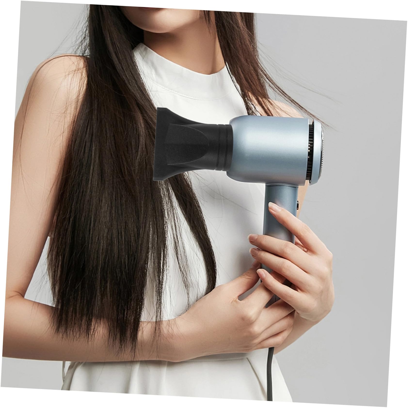 OUNONA Boquillas Concentradoras Secador de Pelo Negras 4 Piezas Compatibles 4-4,8cm Resistente al Calor para Uso Profesional en Peluquería y Cuidado del Cabello
