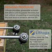Vista 2 de Lithops K80258/K750385 Enlaces de barra estabilizadora delantera de aleación de zinc y níquel engrasables para Chrysler200/Sebring Jeep