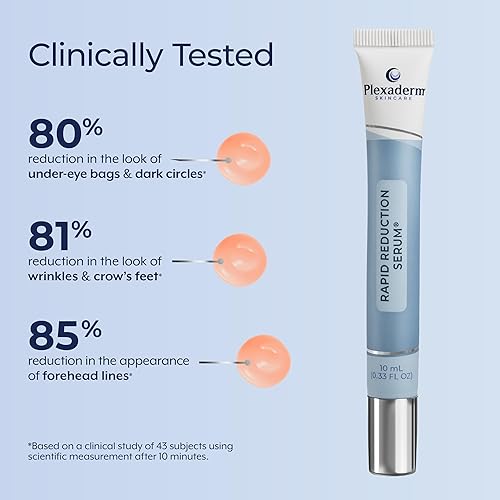 Miniatura 7 de Plexaderm Suero para ojos de reducción rápida fórmula avanzada antienvejecimiento que reduce visiblemente las bolsas debajo de los ojos, arrugas,