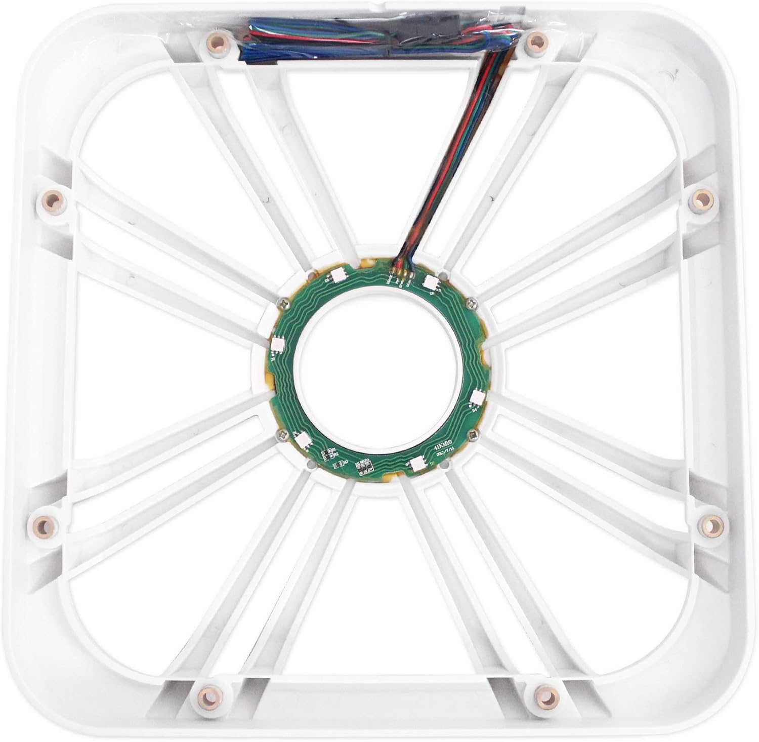 KICKER 10-inch (25cm) Square Subwoofer Grille for 11S10L7,LED, White