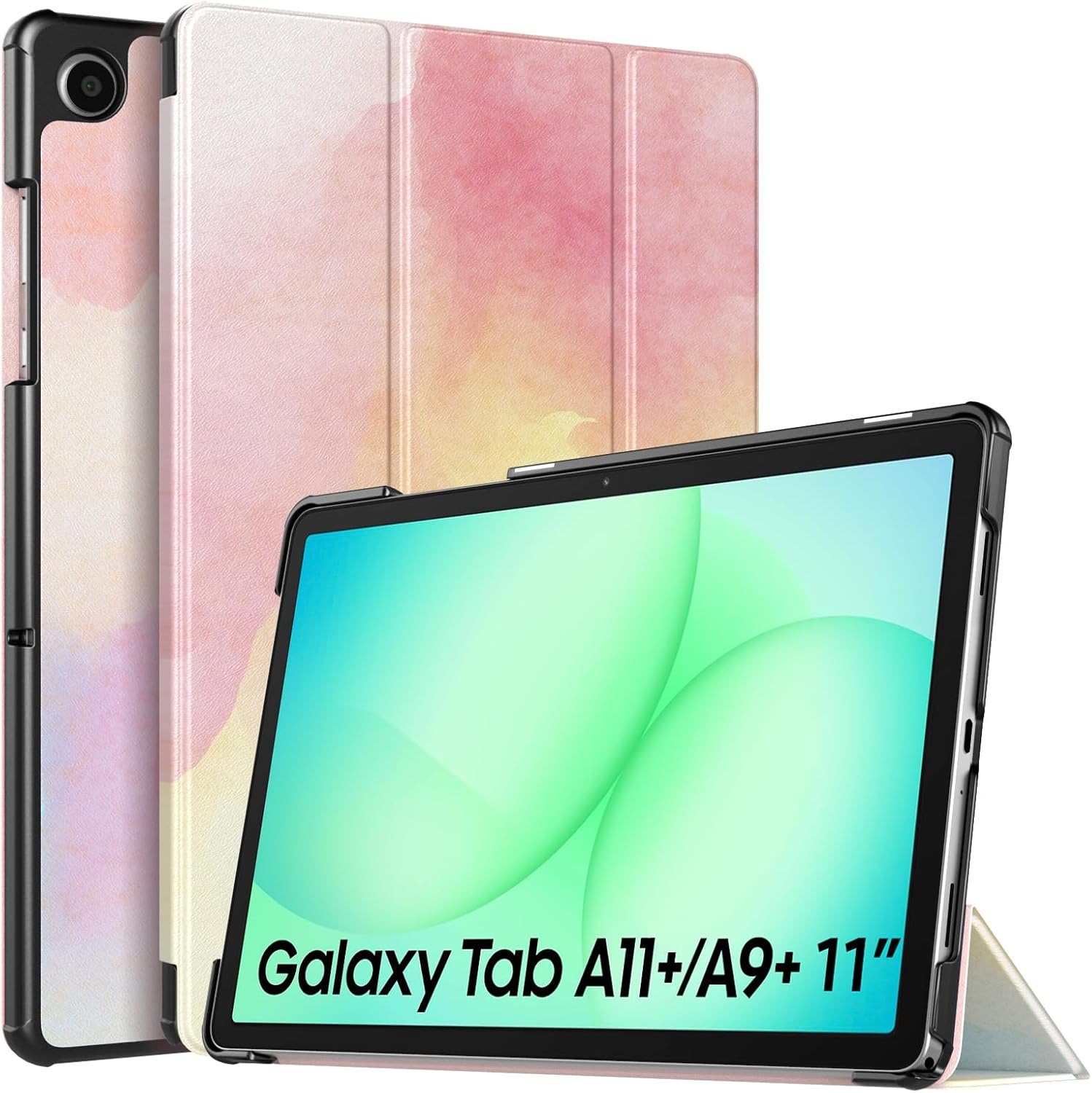 TiMOVO Case for Samsung Galaxy Tab A11+/A11 Plus 11" 2026, Rainbow | Fit for SM-X230/X236/X238, Slim Lightweight, Stand Hard Back Shell, Auto Wake/Sleep