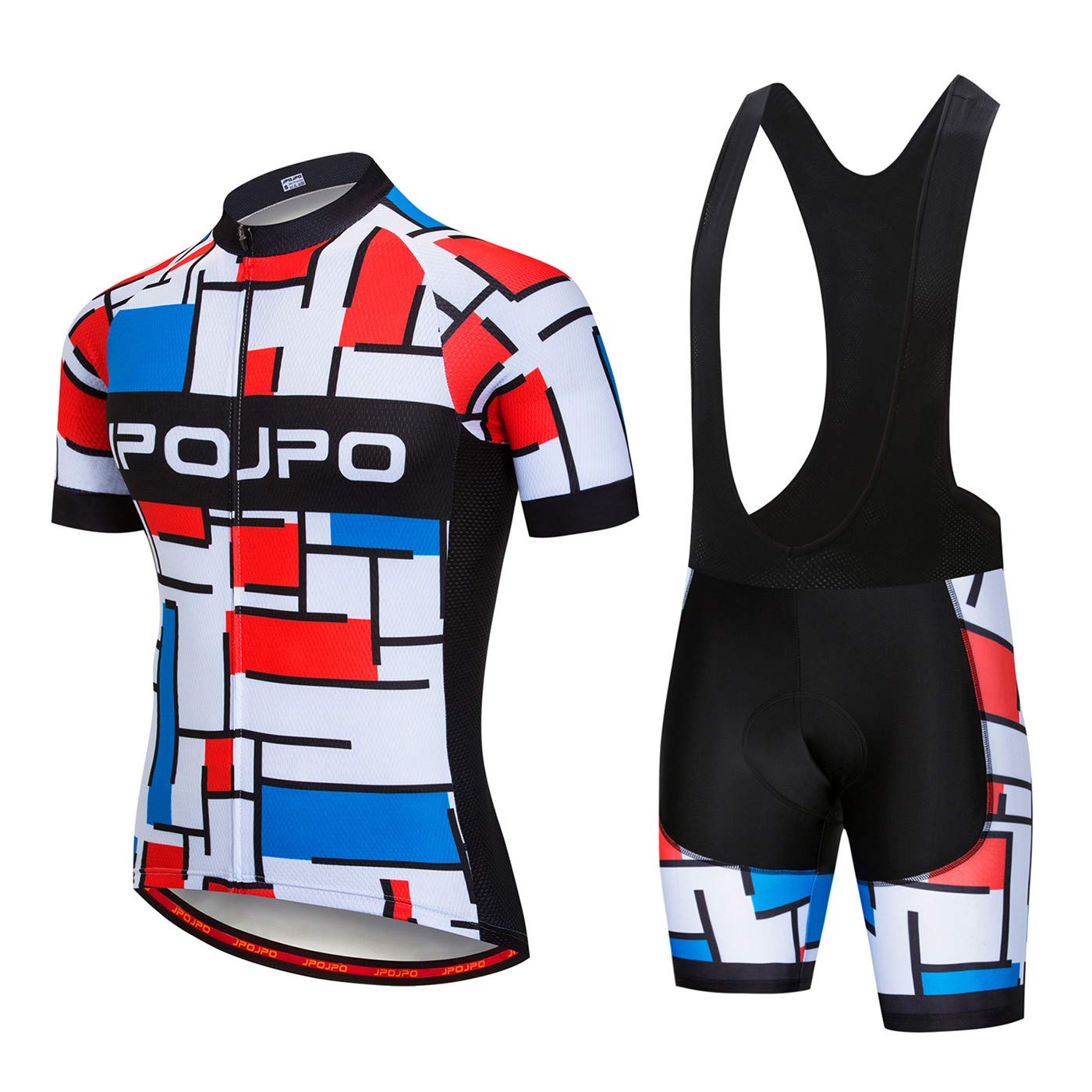 Hotlion Męski strój kolarski zestaw śliniak szorty lato odzież rowerowa strój Pro Team Bike odzież, B7jp1005, XXL