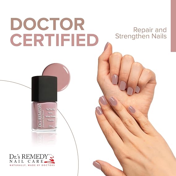 Drs Remedy 3 Pack Nail Polish Kit, Positively Perfect Pink Trio, All Natural Enriched Nail Strengthener Non Toxic and Organic - RESILIENT Rose, PERFECT Petal, POSITIVE Pink