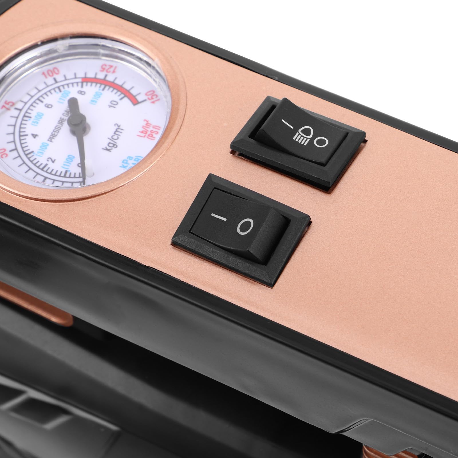 Compressore Portatile 12v per Auto e Moto, Gonfiaggio Automatico Abs