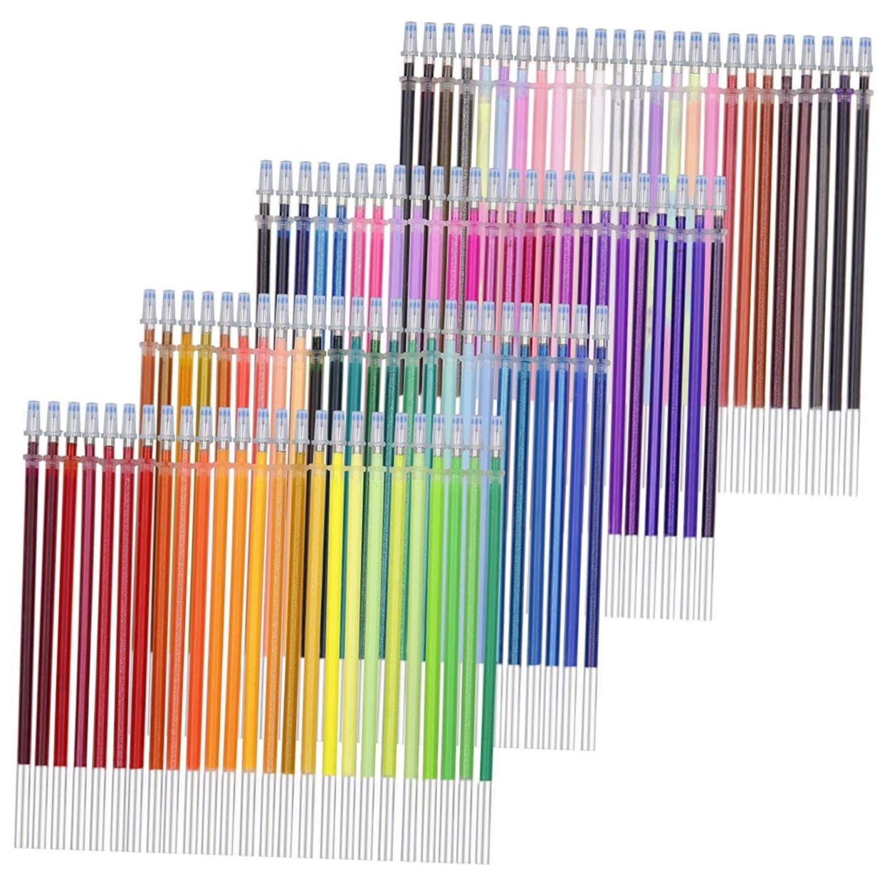 STOBOK 300 Pièces Recharges De Stylo Gel Pailleté Recharges De Stylo à Encre Gel Stylos Pastels Recharges De Stylo à Bille Recharges De Stylos à Paillettes Fluo Adulte Se Réconcilier
