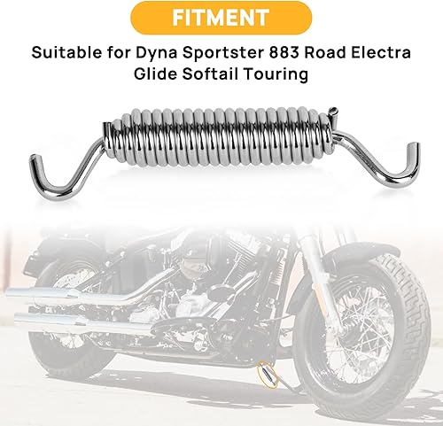 Miniatura 3 de psler - Muelle para motocicleta Jiffy para Softail 2007-2017 Fatboy FLSTF, Road King Street Electra Glide FLHT Ultra Classic FLHTCU 2007-2018