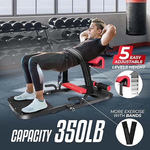 Miniatura 6 de Yes4All Bulgarian Split Squat Stand, Single Leg Squat Roller, Single Squat Stand for Squats, Leg Lunges, Bodyweight Training