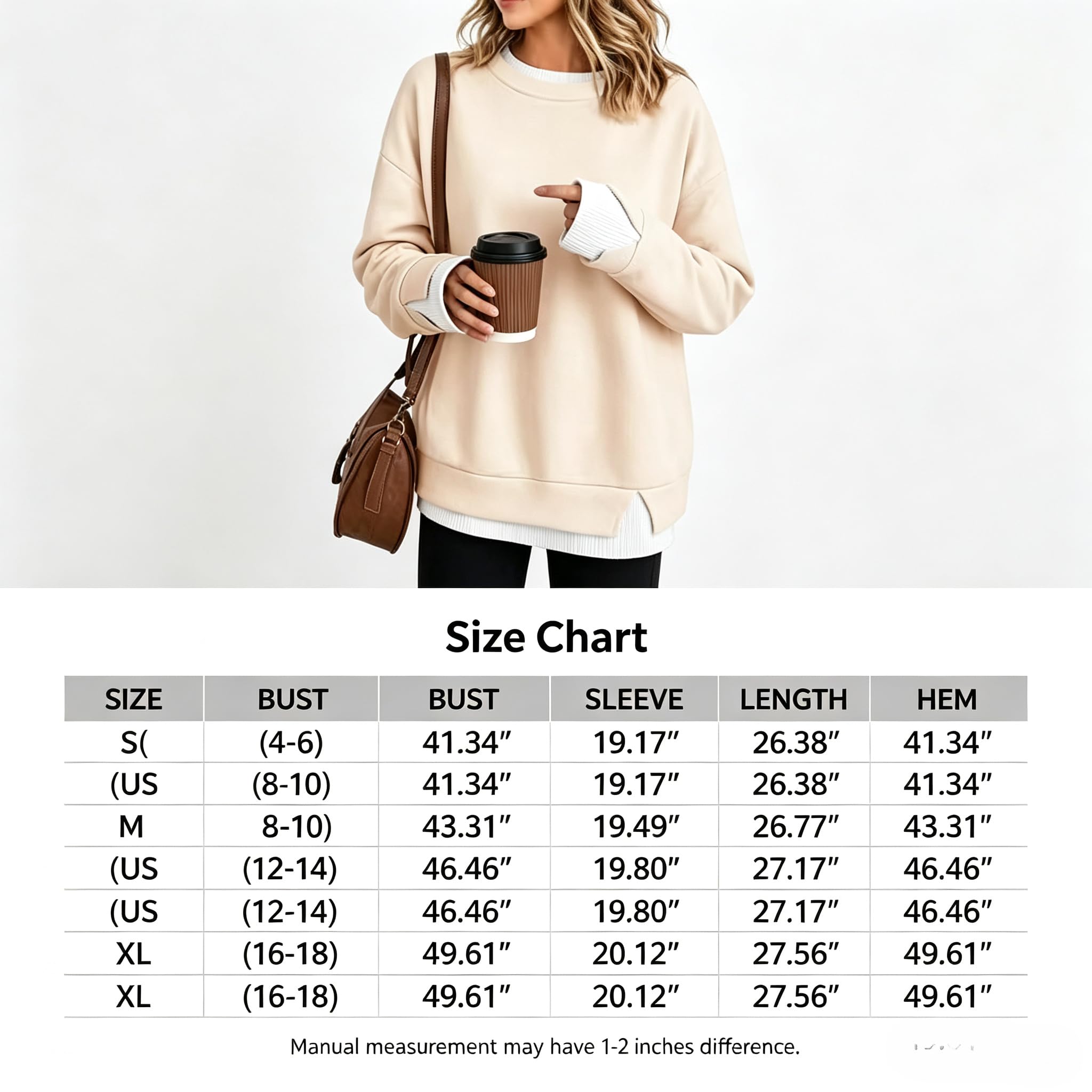 Felpe girocollo da donna a maniche lunghe, vestibilità ampia, pullover top